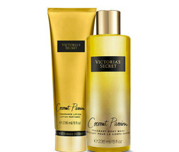 Victoria&#39;s Secret Coconut Passion Fragrance Lotion + Fragrant Body Wash ... - £31.93 GBP