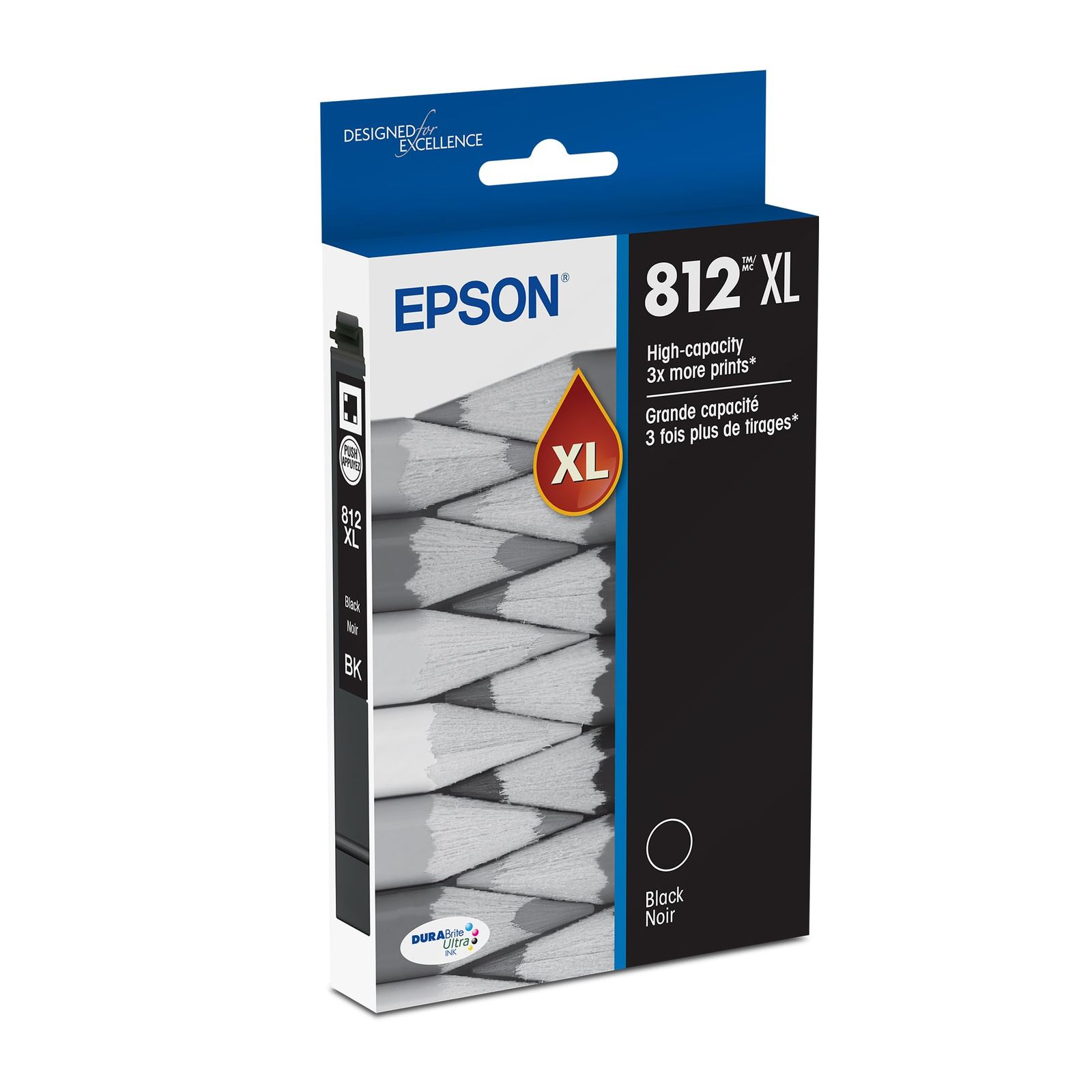 EPSON 812 DURABrite Ultra Ink High Capacity Black Cartridge (T812XL120-S... - $67.44