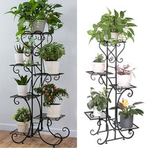 Extra Large Indoor Metal Plant Stand Shelf Anti Rust Iron Garden Flower ... - £54.91 GBP