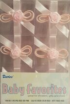 Clear Favor Boxes - Pink Rose (6) - Party Supplies - $2.78