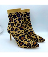 NEW Louise Et Cie Silvya Leopard Print Sock Boots Pointed Toe Size 7 Mob... - $925.33 MXN