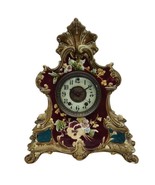 Antique Electric Telechron Porcelain Mantle Clock WORKING CONDITION 14&quot; H - £168.05 GBP