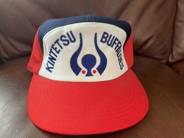 Kintetsu Buffaloes Vintage 80s Japan Japanese Baseball Mesh StrapBack Hat Cap L - £69.04 GBP