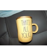 Rae Dunn by Magenta Easter That&#39;s all Yolks Yellow Mug With Wooden Coast... - £20.09 GBP