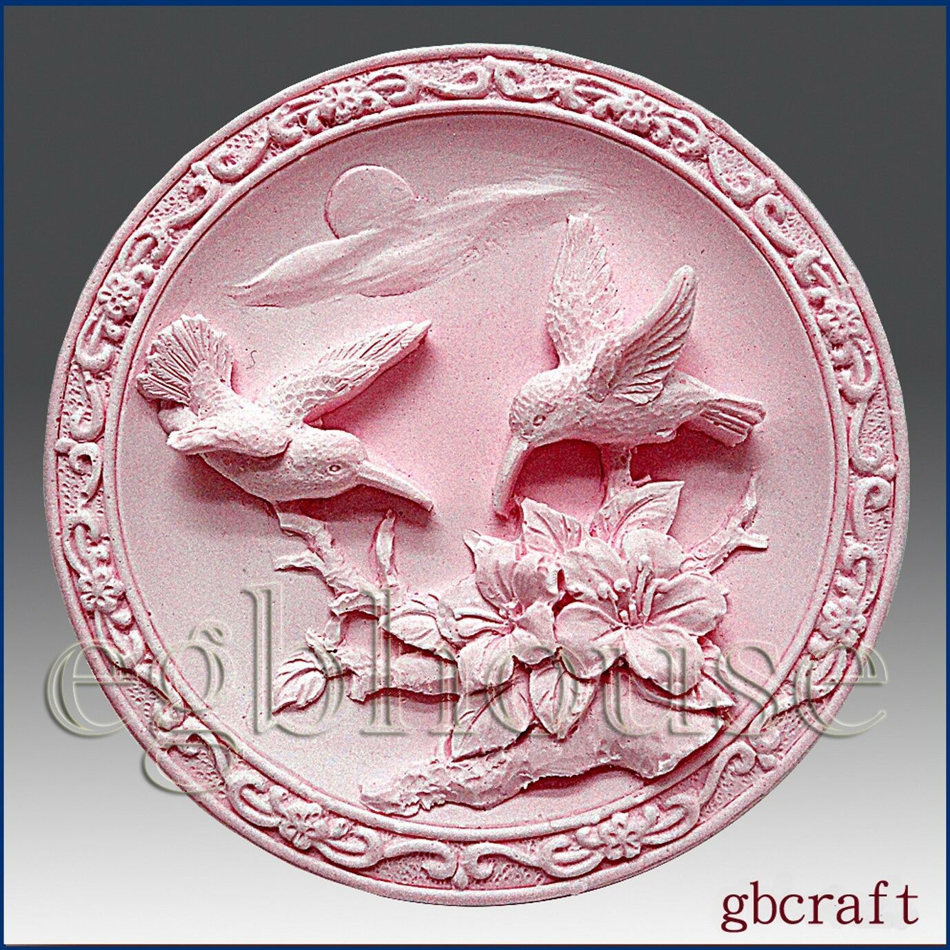 Primary image for 2D Silicone Soap Mold – Birds in Scarlet Pimpernel garden
