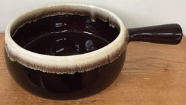 Vtg Pfaltzgraff Brown Drip Glaze French Onion Soup Crock Baking Casserole Dish - £52.55 GBP