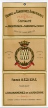 1900&#39;s Rene Beziers Sardines &amp; Mackerel Advertising by Breger &amp; Javal of... - £73.45 GBP