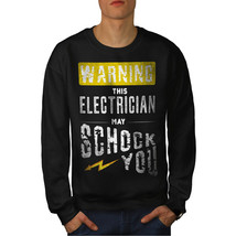 Wellcoda Electrician Shock Mens Sweatshirt, Warning Casual Pullover Jumper - £24.06 GBP+