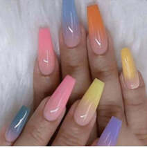 Long Ballet Nails With Flat And Pointed Water Droplets - €10,38 EUR+