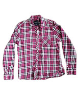 American Eagle Outfitters AEO Button Shirt Women M Medium Long Sleeve Plaid - $10.37