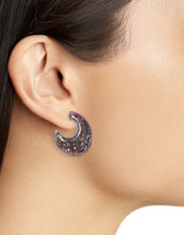 Kate Spade New York Glitter Huggie Earrings in Rainbow Multi $58 NEW - £27.37 GBP