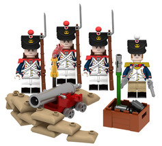 Napoleonic Total War French Fusiliers Line Trench Warfare Custom Minifigure Toys - £12.53 GBP