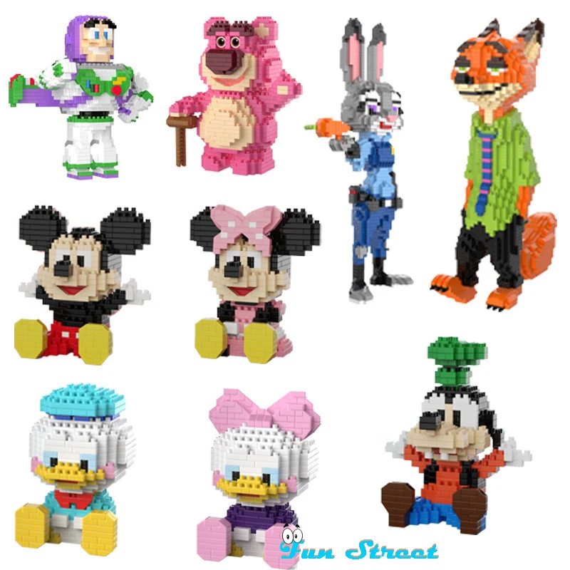 3D Disney Nick Judy Minnie Micro Blocks Goofy Toy Story Buzz Lightyear Model - £9.33 GBP+