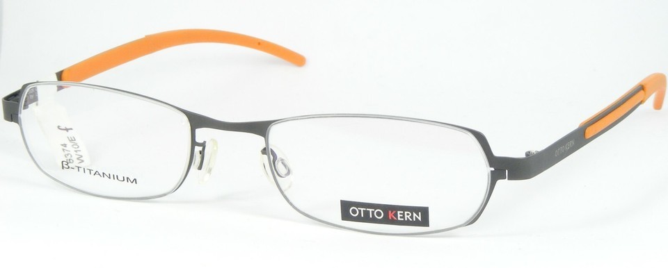 OTTO KERN by Licefa 3026 2 GREY /ORANGE EYEGLASSES  Titanium 49-20-130mm... - $59.40