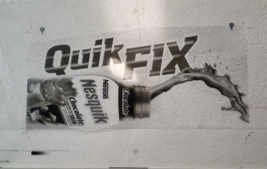 Nesquik Chocolate Milk Quik Fix Black White Preproduction Advertising Ar... - $18.95