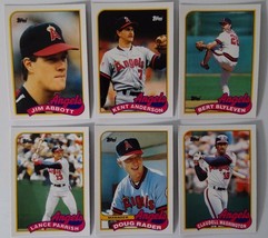 1989 Topps Traded California Angels Team Set of 6 Baseball Cards - £1.40 GBP