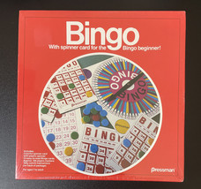Bingo Board Game by Pressman #1165 Made in USA with Spinner Card SEALED - $9.95