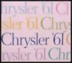 1961 Chrysler Dlx brochure,  New Yorker Windsor - £12.75 GBP