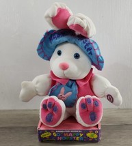 Dan Dee Animated Musical Go &quot;Happy Hopster&quot; Plush Bunny 13&quot; - Tested &amp; W... - $24.18