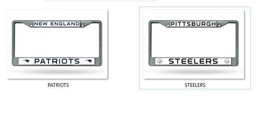 NFL Chrome License Plate Frame -Select- Team Below - $15.99+