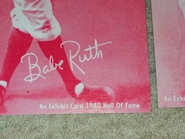 1980 Exhibit Card Hall of Fame (31) Cards Red.. Babe Ruth. Robinson Rare/HTF - £93.09 GBP