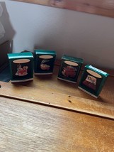 Lot of 4 Hallmark Miniature Caboose Noel Tea with Teddy &amp; Night Before C... - $11.29