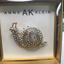 Anne Klein Rhinestone Snail Brooch NIB - £16.40 GBP