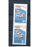 Panama 1959 Pam American Games Sport Pair Imperf Horiz Signed MNH 15063 - $24.75
