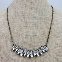 Vintage Faux Diamond BLING Statement Necklace 20 Inch - $16.83