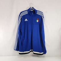 Adidas ICSF Blue Zip-Up Jacket Climacool Italian Canadian Soccer Patch - £23.01 GBP