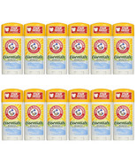 NEW Arm &amp; Hammer Essentials Natural Deodorant Unscented 2.50 Ounces (12 ... - £39.83 GBP