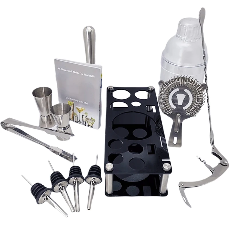 House Home Perfect Bartending Kit and Martini 1-15 Piece tail Shaker Set Bartend - £45.00 GBP