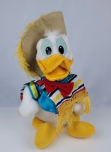 Vintage Disneyland Disney World Donald Duck Plush in Mexican Sombrero 1987 NEW - £16.50 GBP