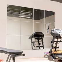 12&quot; Square Wall-Mounted Murrey Home Gym Mirrors With A Set Of 12 2Mm Frameless - $48.96