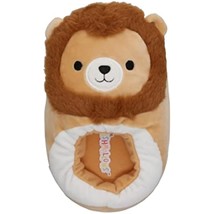 Squishmallows Kids Slippers Plush Francis Lion Tan US Size 13/1 Youth - £23.18 GBP