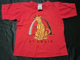 VTG Scooby-Doo Shirt 2000 St. Louis Gateway Arch Youth Sherry&#39;s Kids Red 6/8 - £3.15 GBP