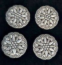 Magnetic Horse Show Number Pins Pewter Concho Set of 4 NEW image 1