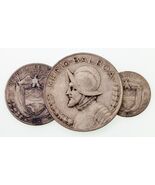 1933 Panamá 1/10 , 1/4 , 1/2 Balboa Lote De 3 Plateado Monedas Km#10.1 ,... - $1,483.94 MXN