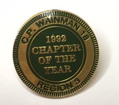 CP Wainman Chapter of the Year 1992 Lapel Pin Minnesota C.P. Chap 18 Reg... - £9.25 GBP