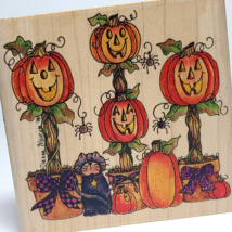 Dianna Marcum Stampassions Rubber Stamp Halloween Pumpkin Topiaries J-4208 NEW - £63.95 GBP