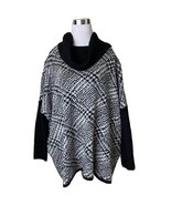 New Joseph A Sweater Size XL Womens Black Gray Printed Cowl Neck Knit Pu... - $421.27 MXN