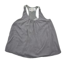 My Story Shirt Womens S Gray Knit Sleeveless Scoop Neck Pullover Tank Top - $18.69