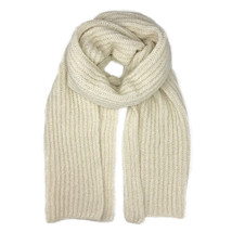 Chunky Snow Knit Alpaca Scarf - $129.00