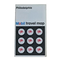 1975 Mobil Travel Map of Philadelphia Pennsylvania Vintage - £3.77 GBP