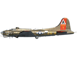 Boeing B-17G Flying Fortress Bomber Aircraft &quot;Man O&#39; War II 323rd Bomb Squadron  - £142.95 GBP