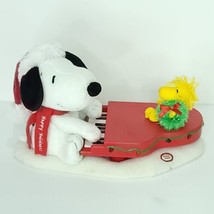 Hallmark SWINGIN With Snoopy Plush Piano Woodstock Christmas Motion Music WORKS! - £46.45 GBP