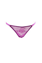 L&#39;agent By Agent Provocateur Womens Briefs Lace Floral Purple Elegant Size S - £34.51 GBP