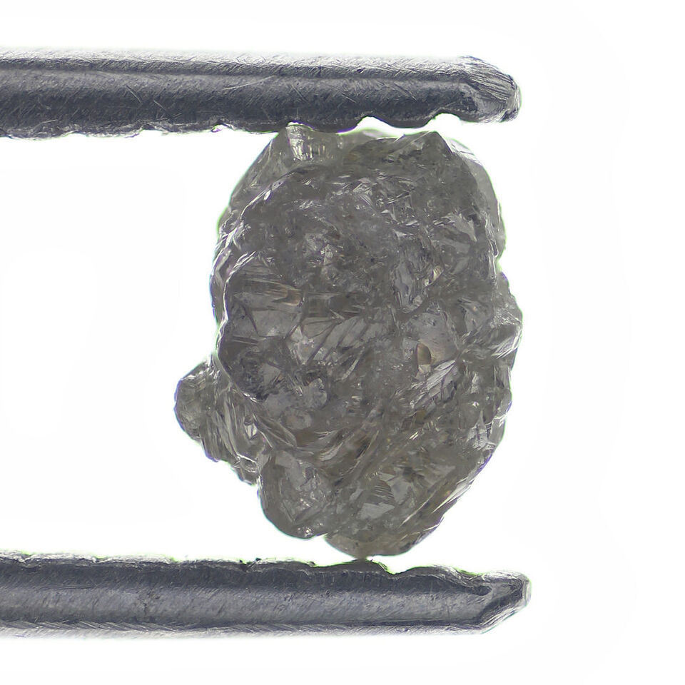 Grayish Fancy Diamond 0.91 Carat Natural Loose Raw Rough Diamond For Ring - $17.41