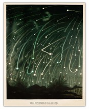 The November Meteors Vintage Poster Print - 11 X 14 Unframed Photo For Home, - £30.66 GBP