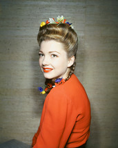 Anne Baxter 16x20 Canvas Giclee 1940&#39;s Smiling Pose in Red Blouse - £55.30 GBP